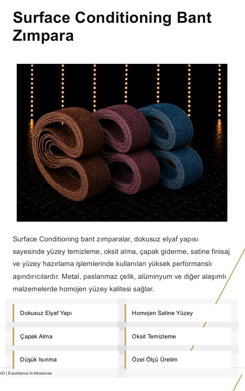 Surface Conditioning BantZımpara görsel 1